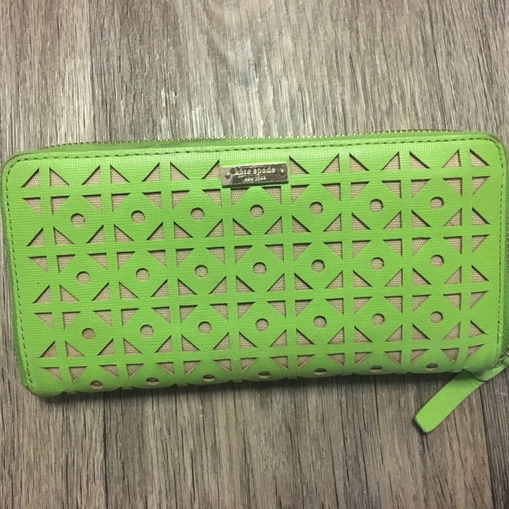 Kate Spade Lime Clutch Wallet